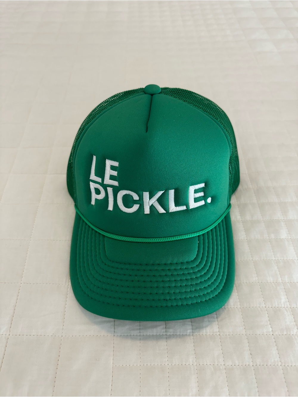 Ping Pong Surf Club Green "LE PICKLE." Trucker Hat